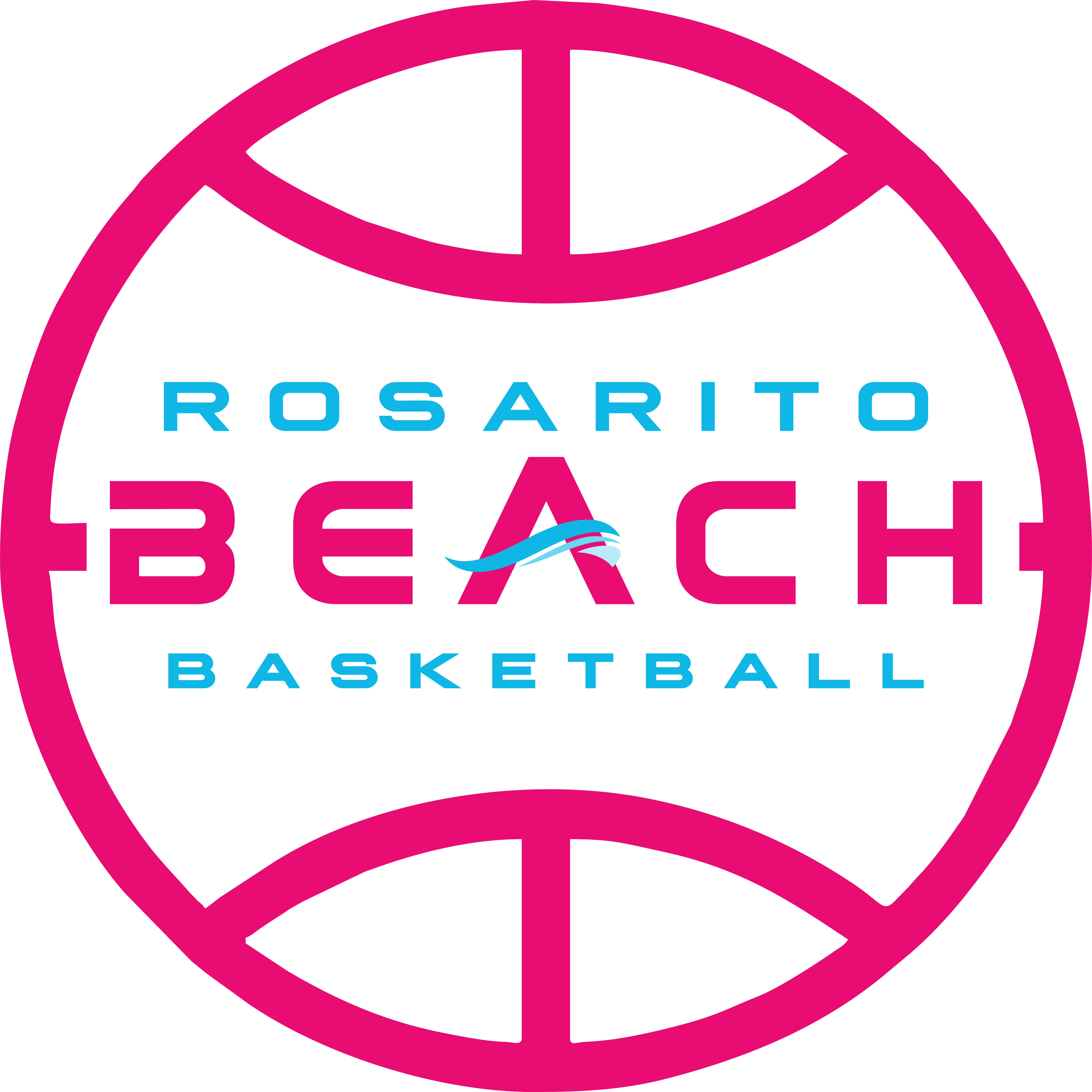 Logo oficial del equipo de basquetbol Rosarito The Beach Basketball